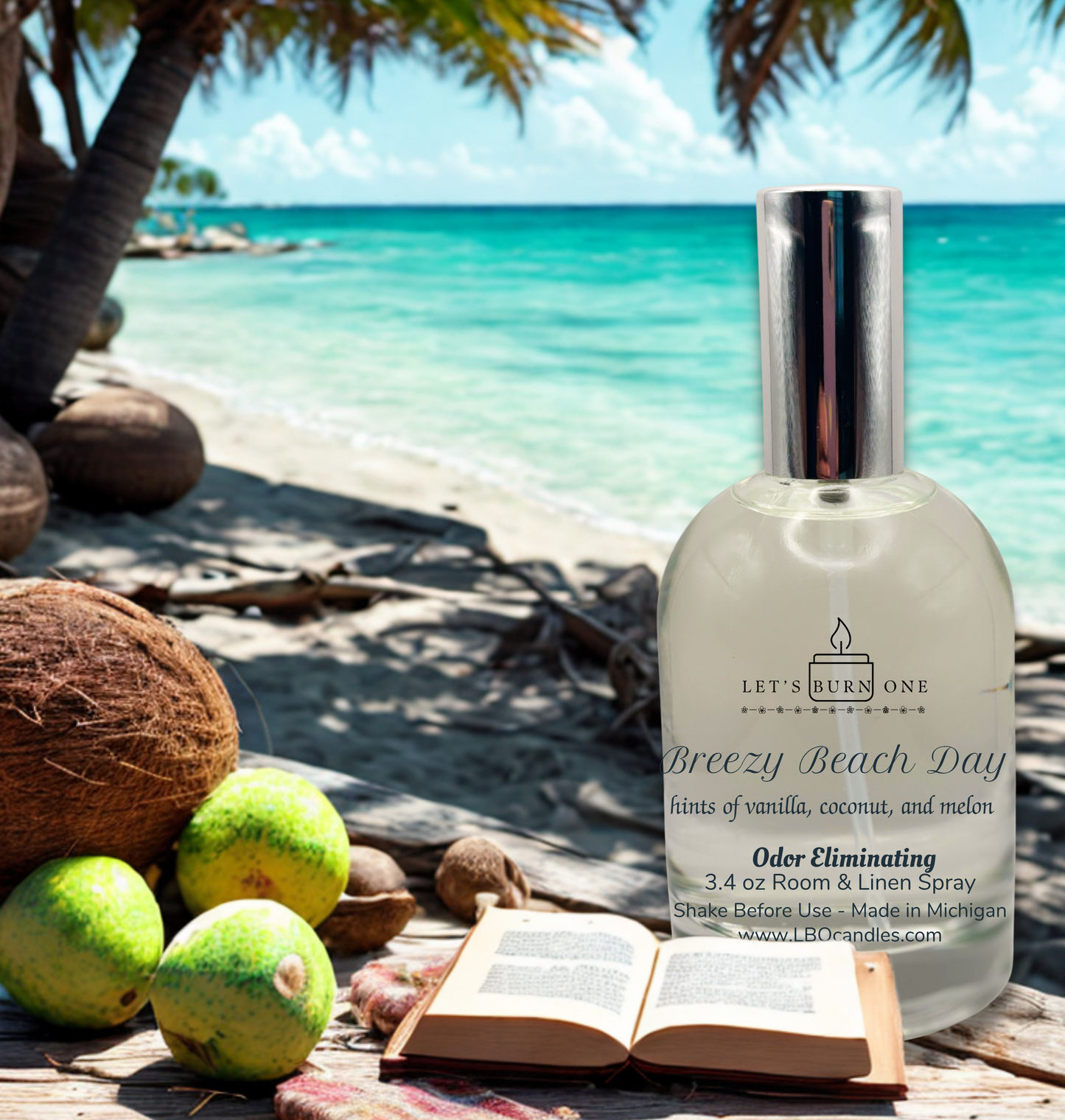 Breezy Beach Day  Odor Eliminating 3.4 oz spray